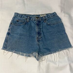 Eddie Bauer High Waisted Blue Denim Shorts